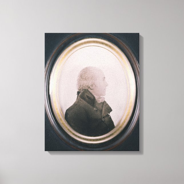 Silhouette of Major Lewis Painting on Convex Canvastryck (Framsida)