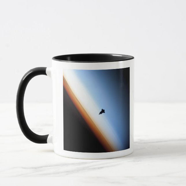 Silhouette of space shuttle Endeavor Mugg (Vänster)