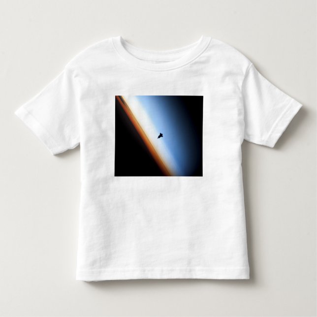 Silhouette of space shuttle Endeavor T-shirt (Framsida)