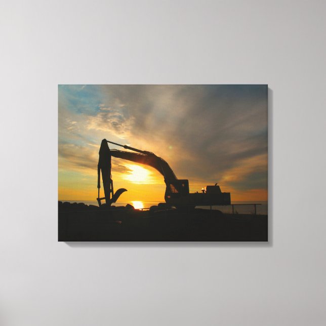 Silhouette on the Breakers Canvastryck (Framsida)