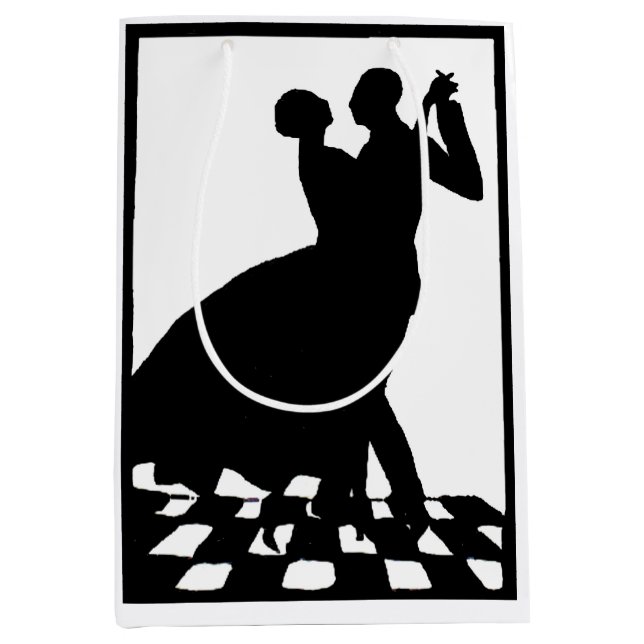 Silhouette-par som dansar i mörken (Framsidan)