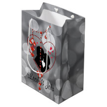 Silhouette-paret i Heart Red Heart judels Bokeh