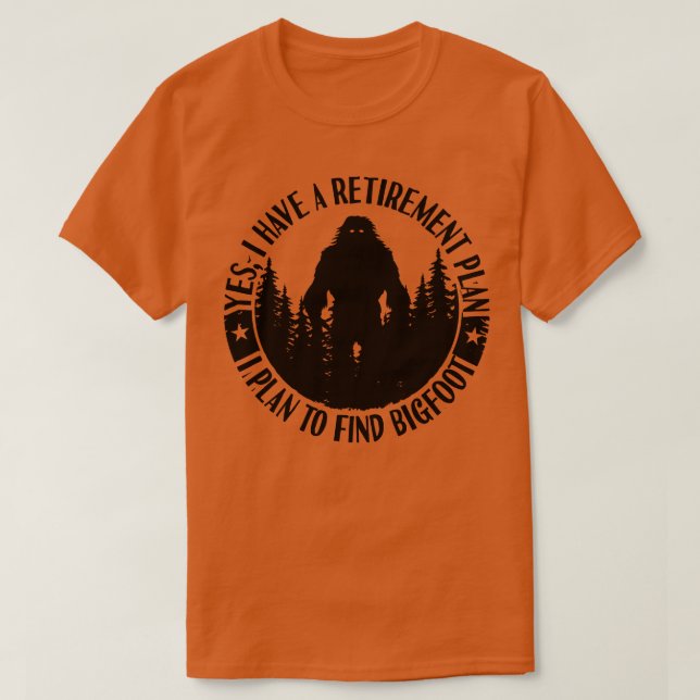 Silhouette Pension plan Sasquatch T Shirt (Design framsida)