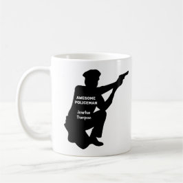 Silhouette Personlig Patrolman Coffee Mugg