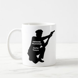 Silhouette Personlig Patrolman Coffee Mugg