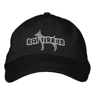 Silhouette Råtta Terrier Embroized Hat Broderad Keps