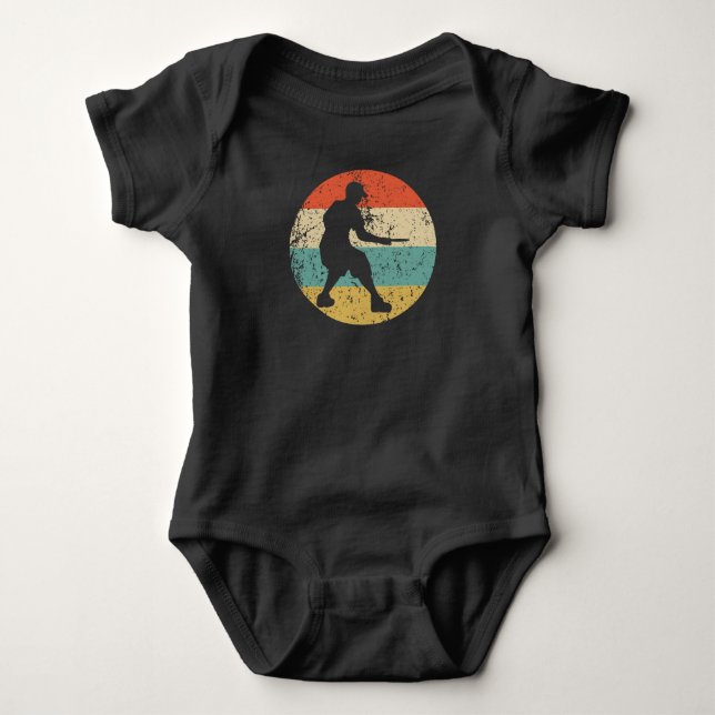 Silhouette Retro Sports (skivspelare) T Shirt (Framsida)