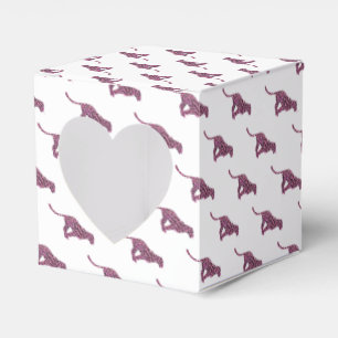 Silhouette Rosa och svart Leopard Presentaskar