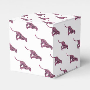 Silhouette Rosa och svart Leopard Presentaskar