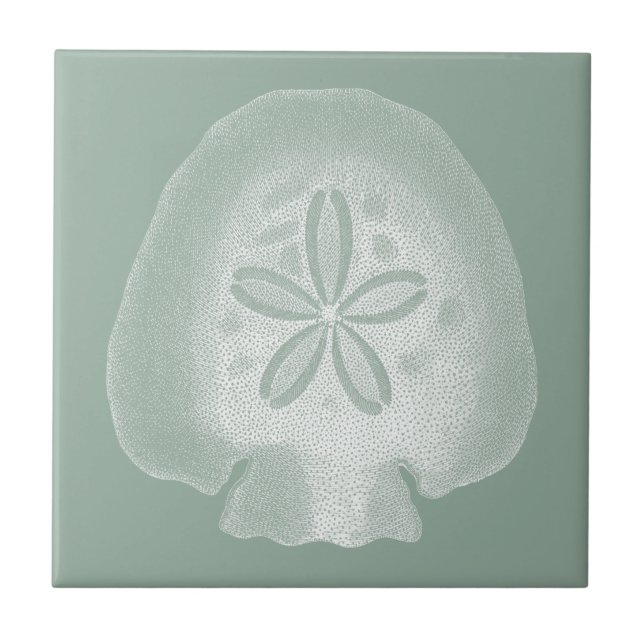 Silhouette Sand Dollar Kakelplatta (Framsidan)