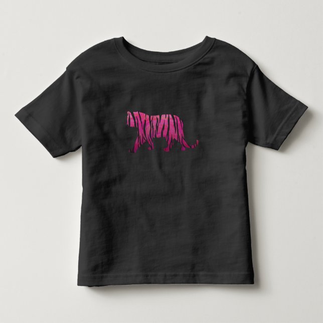 Silhouette Shock rosa och Black Tiger Tee (Framsida)