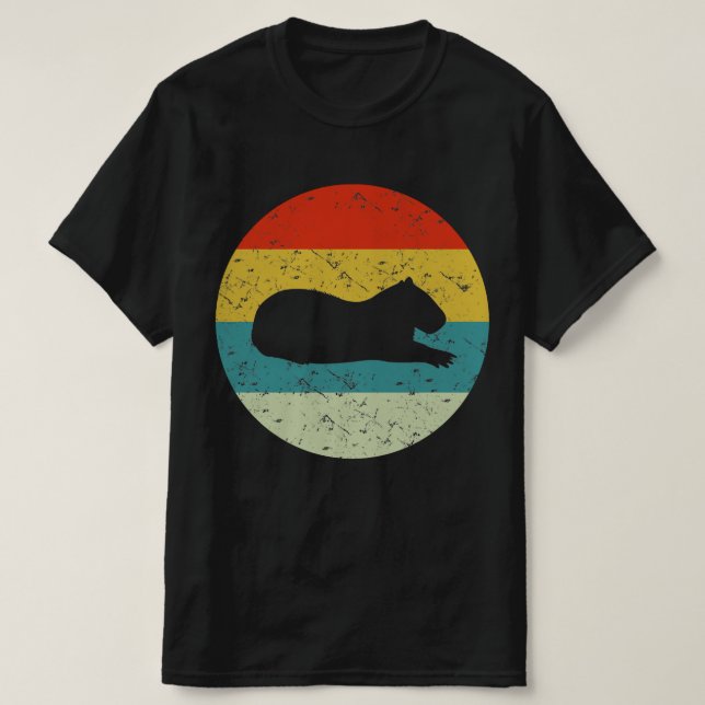 Silhouette-silhuette med vintage t shirt (Design framsida)