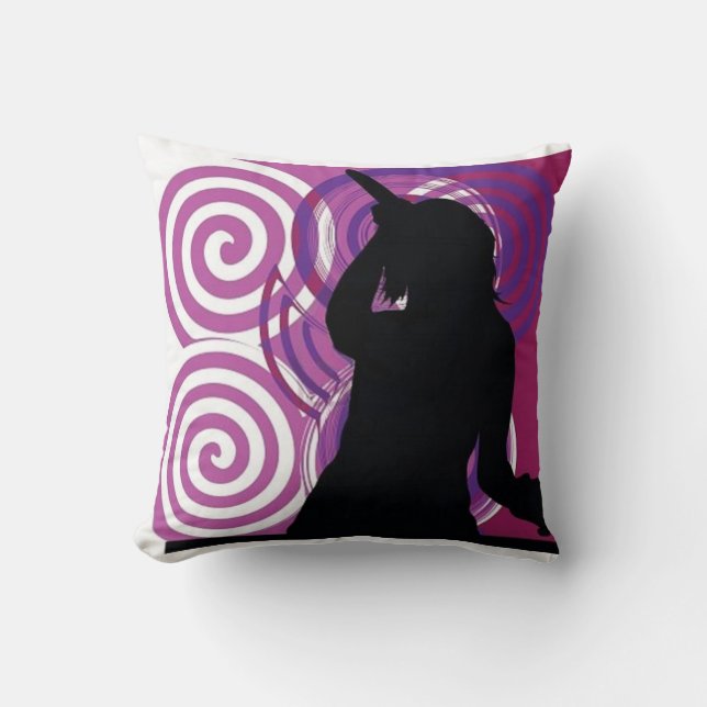 Silhouette Singer Pillow Kudde (Framsida)
