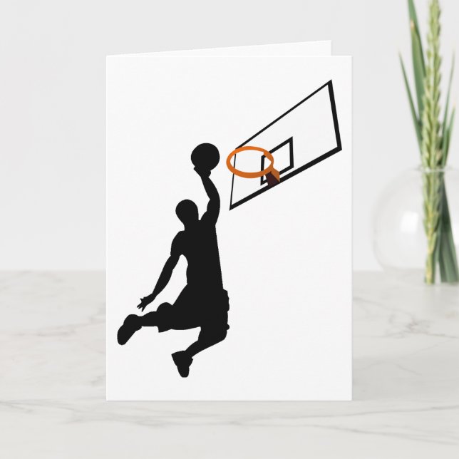 Silhouette Slam dunk Kort (Framsida)