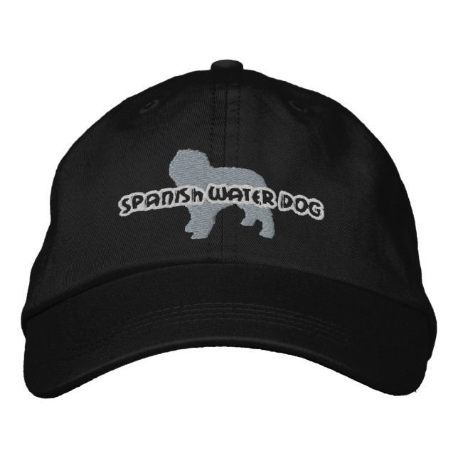 Silhouette Spain Vatten Hund Embroized Hat Broderad Keps (Framsida)