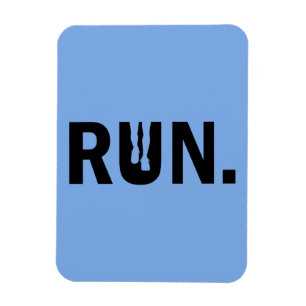Silhouette Springa Running for Springer Marathon Magnet