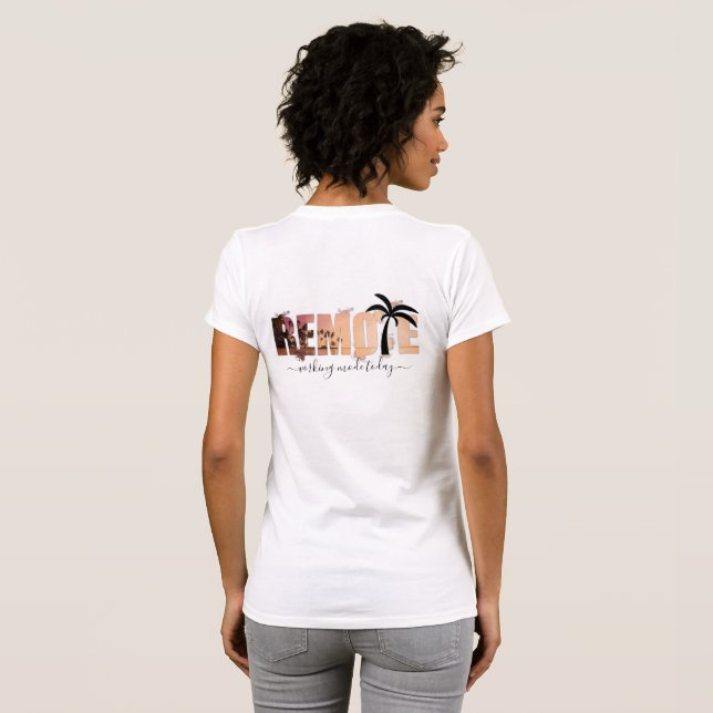 Silhouette Stänk Handflatan T Shirt (Hel baksida)