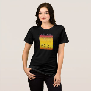 Silhouette Sunset Firande Dancers T-Shirt