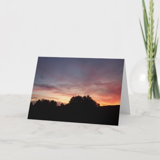 Silhouette Sunset Series 5 Kort (Framsida)