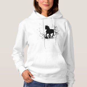 Silhouette, svart häst t shirt