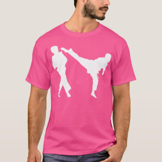 Silhouette Taekwondo Fighter KoreSparring Karat T Shirt