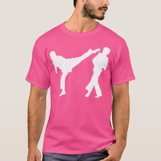 Silhouette Taekwondo Fighter KoreSparring Karat T Shirt