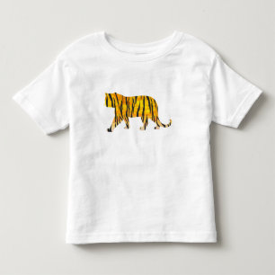 Silhouette Tiger Black and Orange Tee