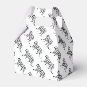 Silhouette Tiger Black and White Presentaskar