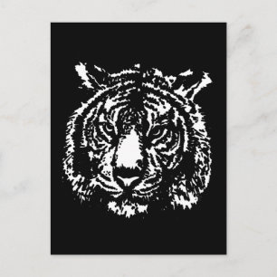 Silhouette Tiger Vykort