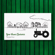 Silhouette Tractor and Charming Land Farm