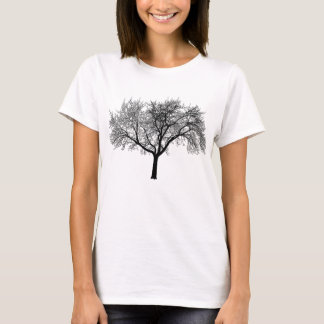 silhouette-träd tee