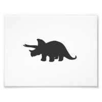 Silhouette triceratops - Välj backgroun färg