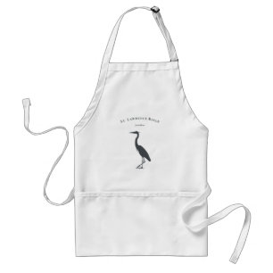 Silhouette Underbar Blue Heron stand personlig Förkläde