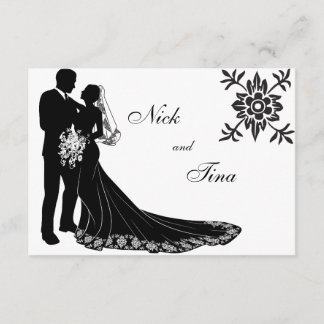 Silhouette-uppsättning nr 3 inbjudningar