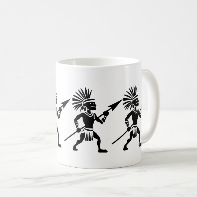 Silhouette Warrior Kaffemugg (Framsida höger)