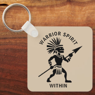 Silhouette Warrior Nyckelring