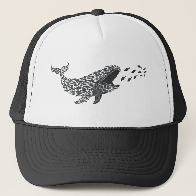 Silhouette Whale Hat Keps (Framsida)