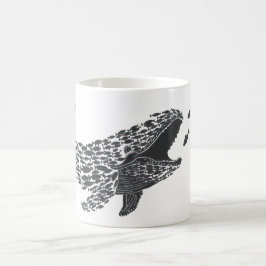Silhouette Whale Kaffemugg