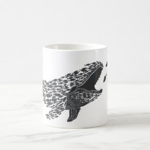 Silhouette Whale Kaffemugg