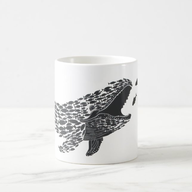 Silhouette Whale Kaffemugg (Center)