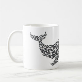 Silhouette Whale Kaffemugg