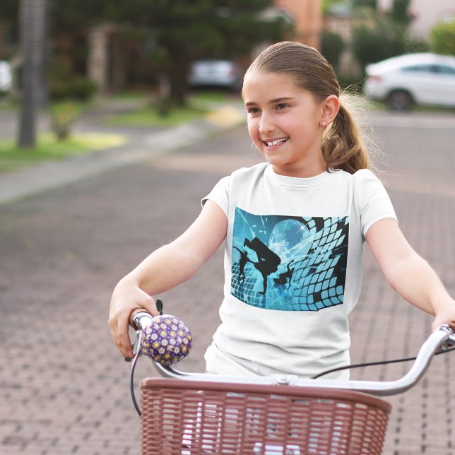 Silhouetted Dancers Girls T-Shirt (Skapare uppladdad)