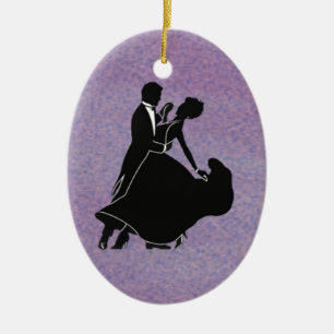 Silhouettedansare Julgransprydnad Keramik