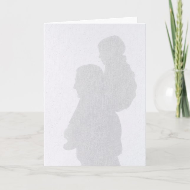 Silhouettefars dagkort kort (Framsida)