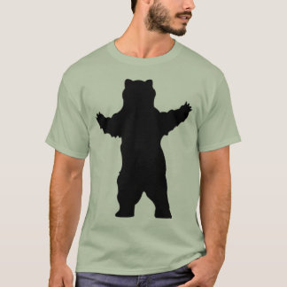 silhouettegrizzlybjörn t shirt