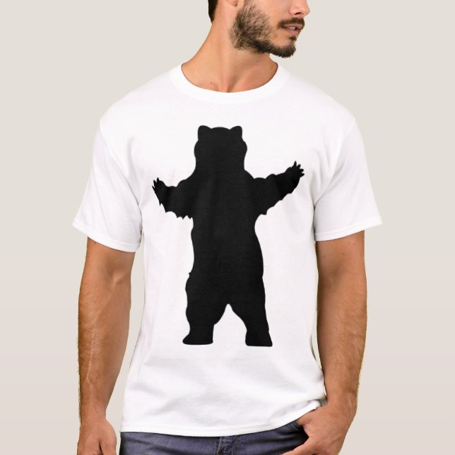 silhouettegrizzlybjörn t shirt (Framsida)