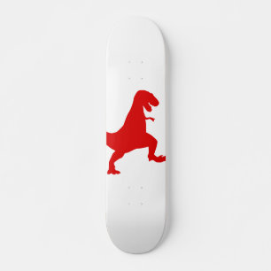 Silhouetteillustration av en tyrannosaurusrex mini skateboard bräda 18,5 cm