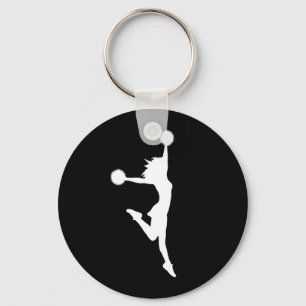 SilhouetteKeychain för jubel 2 svart Nyckelring