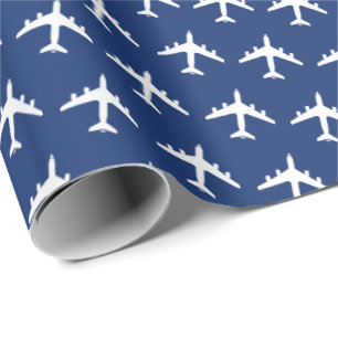 Silhouettemönster för KC-135 Stratotanker Presentpapper