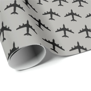 Silhouettemönster för KC-135 Stratotanker Presentpapper